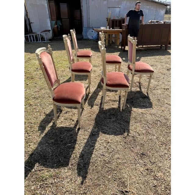 Fine 19th Century French Louis XVl Dining Chairs - Set of 6 For Sale - Image 6 of 17