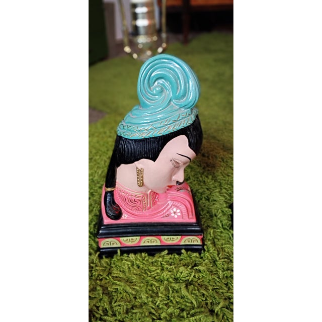 1950s Mid Century Modern Chalkware Lamps For Sale - Image 10 of 11