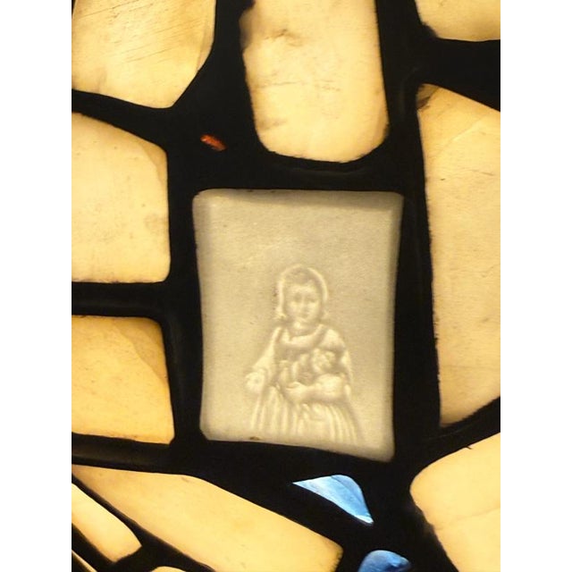Viennese Alabaster and Lithophane Mosaic Pendant, 1900 For Sale - Image 16 of 17