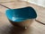 Vintage Heirloom Silver Plate & Turquoise Enamel Footed Bowl For Sale - Image 9 of 14