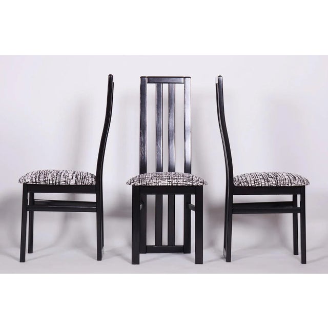 Wood Mid-Century Dining Chairs in Beech from Thon, 1970s, Set of 6 For Sale - Image 7 of 9