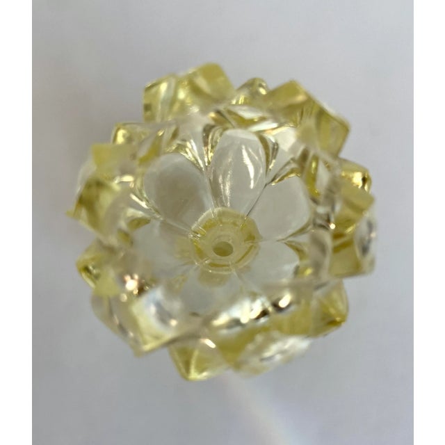 Art Deco 1920's Art Deco Yellow Glass Perfume Bottle by Irice Made in Germany For Sale - Image 3 of 12