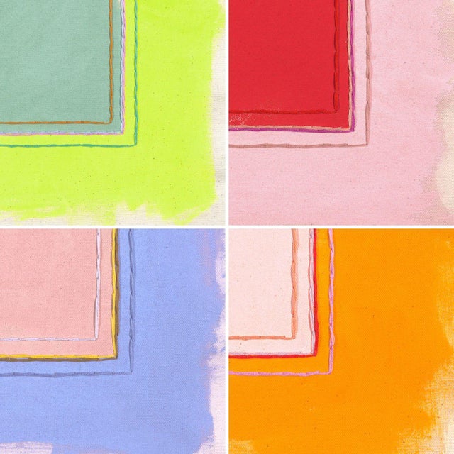 Mid-Century Modern Contemporary Bright Color Field Art Prints, Framed - Set of 4 For Sale - Image 3 of 10