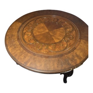 Alfonso Marina Wood Inlay Center Table For Sale