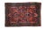 Red Vintage American Sarouk Square Rug Mat - 1'10" X 2'8" For Sale - Image 8 of 8