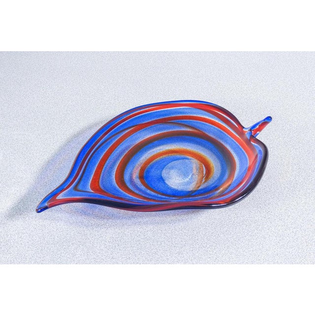 Polychrome Blown Glass Saucer from Murano For Sale - Image 12 of 18