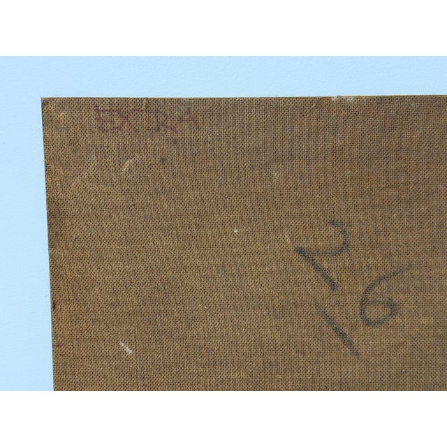 Alfred Rogoway, Figurative Composition, 1960, Oil on Panel For Sale - Image 4 of 9