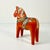 1950s Vintage Gustavia Boho Chic Swedish Hand-Carved Wood Dala Horse For Sale - Image 9 of 12