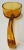 Mid Century Tiffin Gold Edge Amber Glass Condiment Spoon For Sale - Image 4 of 8