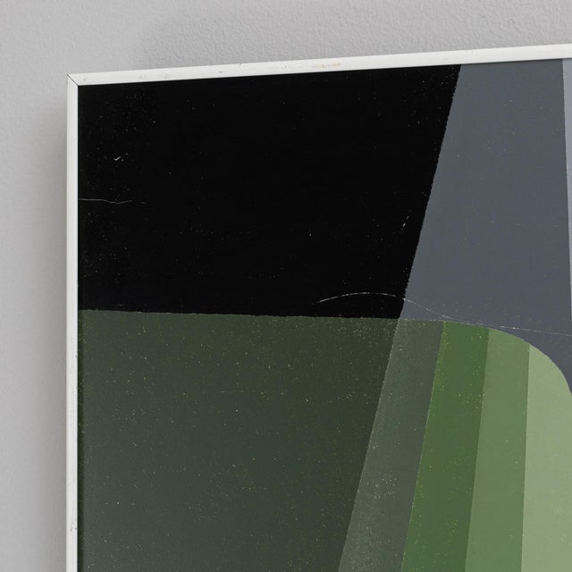 20th Century Belgian Artwork With Metal Frame By Rene Berdal For Sale - Image 18 of 18