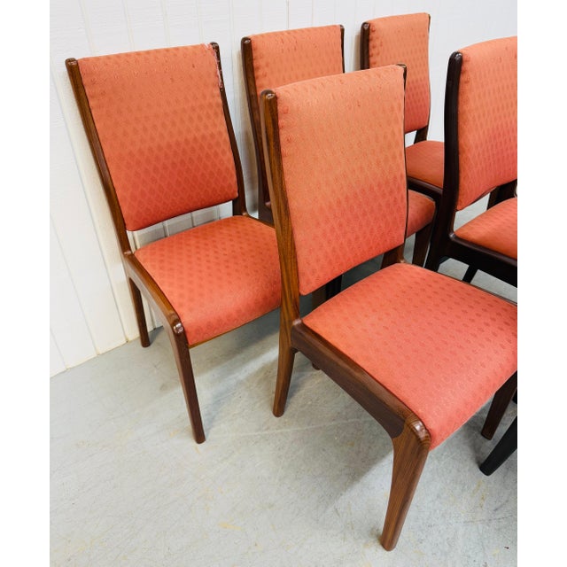 This listing is for a set of six Mid-Century Danish Modern Walnut Dining Chairs. Featuring a high back design, six armless...