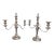 Barker-Ellis Silver Co. Made in England Silverplate Pair 3-Arm Candelabras For Sale