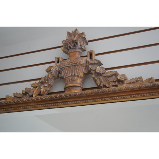 1990s Uttermost Urn Designed Gold Frame French Style Mirror For Sale - Image 5 of 11