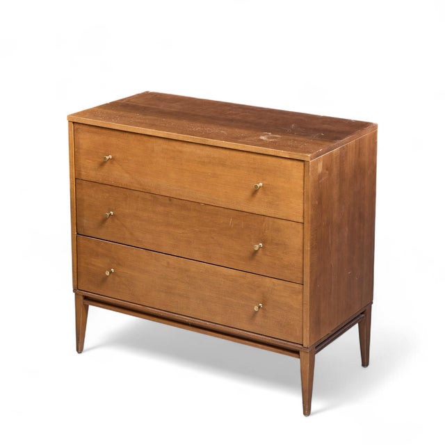 Brown Mid 20th Century Paul McCobb for Planner Group Mid Century Chest of Drawers With Hutch For Sale - Image 8 of 9