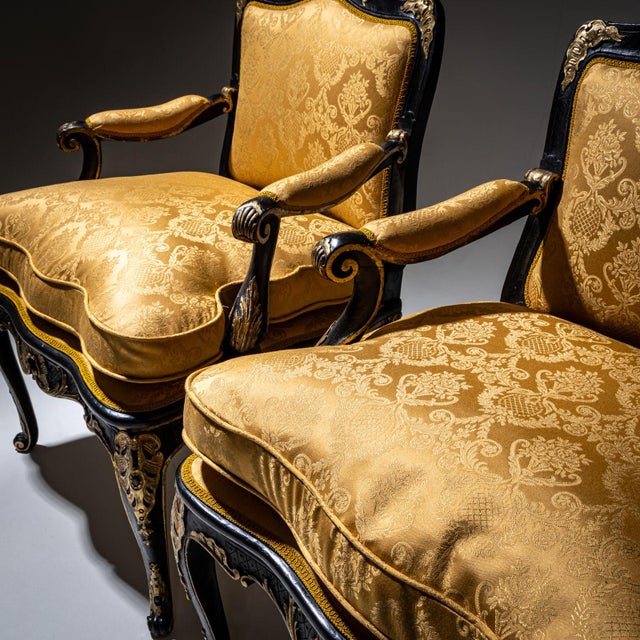 Set of Baroque Armchairs, Mid-18th Century For Sale - Image 11 of 16