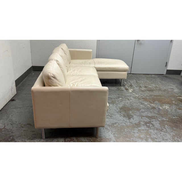 Room & Board Room & Board Leather Sectional For Sale - Image 4 of 12