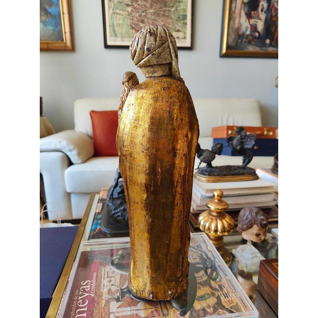 Gothic Virgin, 1450, Wood Sculpture For Sale - Image 13 of 16