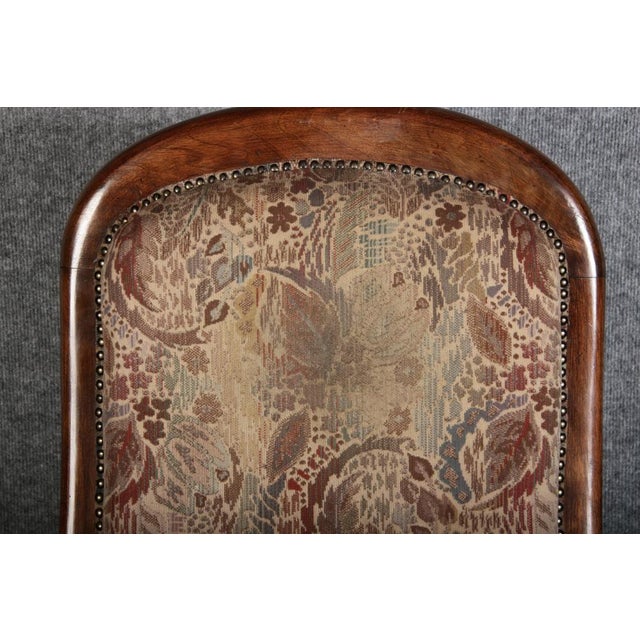 Wood Antique Louis Phillipe Armchair in Walnut, 1860 For Sale - Image 7 of 18