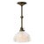 Gold French Brass and Holophane Glass Pendant Light For Sale - Image 8 of 9