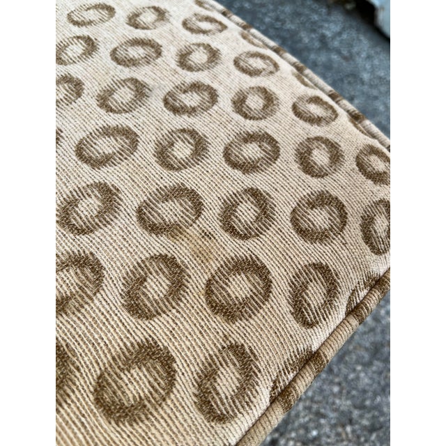 Transparent Mid-Century Modern Curved Lucite Upholstered Stool/Bench. Circa 1970s For Sale - Image 8 of 12