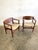 Danish modern design by Arne Hovmand Olsen from the 1950's. The backs are hinged to contour the sitter's back. New...