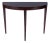 Ingrid 36 in. W Demilune Wood Traditional Console Table, Traditional Burl For Sale