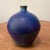 Mid-Century Modern Mid 20th Century Studio Pottery Stoneware Dark Blue & Green Ombré Small Neck Vase With Makers Mark For Sale - Image 3 of 12
