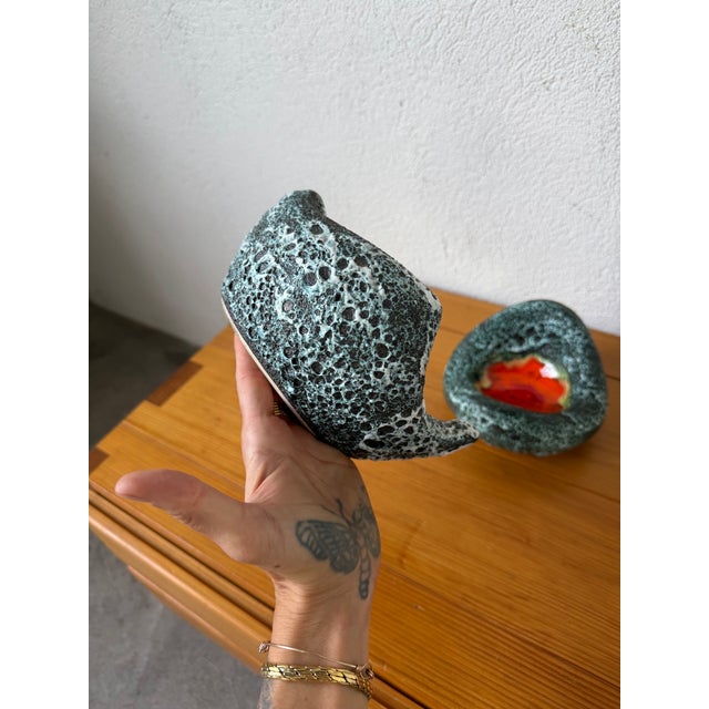 Vintage Fat Lava Ashtrays from Vallauris, 1960s, Set of 2 For Sale - Image 15 of 18