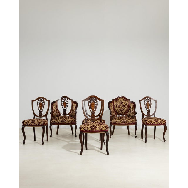 French 19th Century France Red Wood Dining Chair For Sale - Image 3 of 10