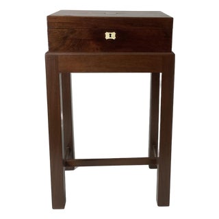 Antique 19th C Georgian Mahogany Writing Box on Stand For Sale