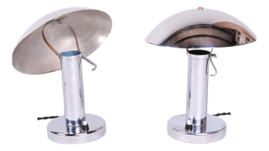 Bauhaus Chrome Table Lamps from Miroslav Prokop, Czech, 1930s, Set of 2