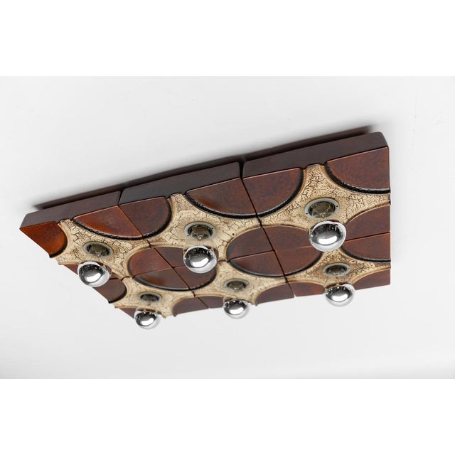 Mid-Century Modern Vintage Ceramic Wall Lights by Pan Keramik, 1960s, Set of 2 For Sale - Image 3 of 18