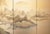 1960s Shōwa Era Japanese Byobu Screen, "Mountain Landscape With River and Bridge" For Sale - Image 11 of 18