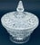 Vintage Clear Glass Pedestal Candy Dish With Lid in Wexford Pattern by Anchor Hocking For Sale - Image 12 of 12