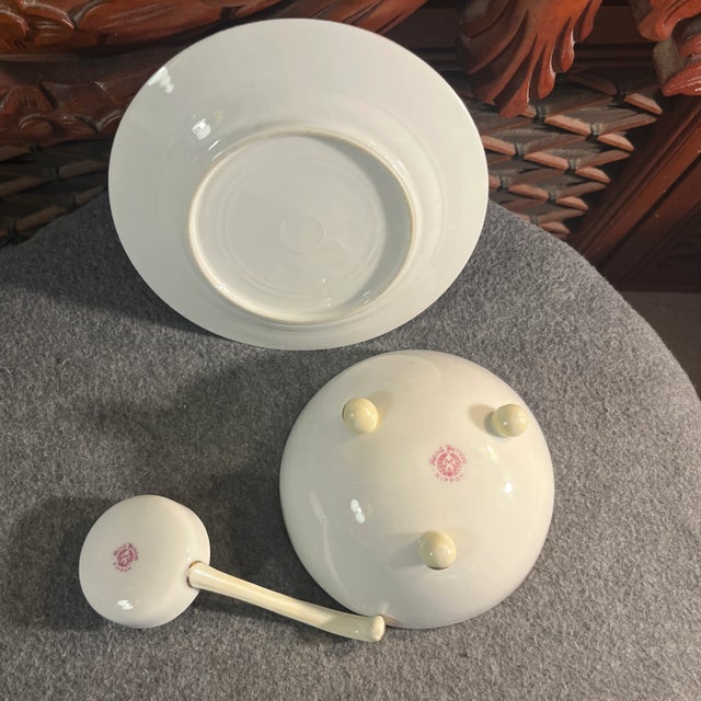 Ceramic Antique Nippon 3-Piece Mayo Set For Sale - Image 7 of 9