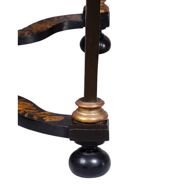 Early 18th Century Louis XIV Marquetry and Ebonized Writing / Center Table For Sale - Image 5 of 13