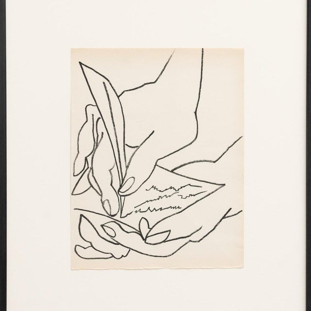 François Gilot, The Love Letter, 1951, Lithograph, Framed For Sale - Image 8 of 14