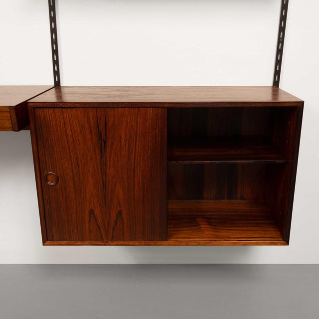 Vintage Kai Kristiansen's Fm Reolsystem Shelving System W/ Desk in Rosewood 1960s For Sale - Image 13 of 13