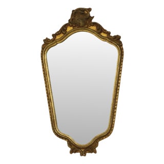Mid-Century Gold Leaf Mirror from Deknudt, 1950s For Sale