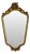 Mid-Century Gold Leaf Mirror from Deknudt, 1950s For Sale