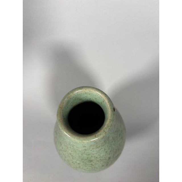 15th Century & Earlier Celadon stoneware vase Longquan Yuan-Ming Dynasty For Sale - Image 5 of 7