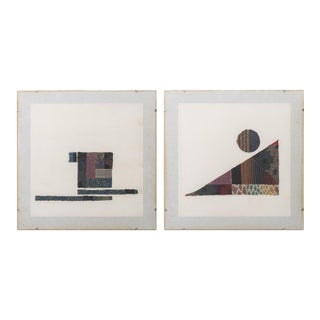 Giorgio Saporiti X Missoni Framed Textiles, 2 For Sale