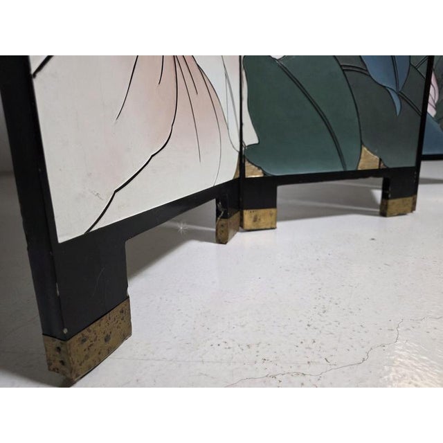 Wood French Four-Panel Room Divider from Fournier Decoration Paris, 1980s For Sale - Image 7 of 14