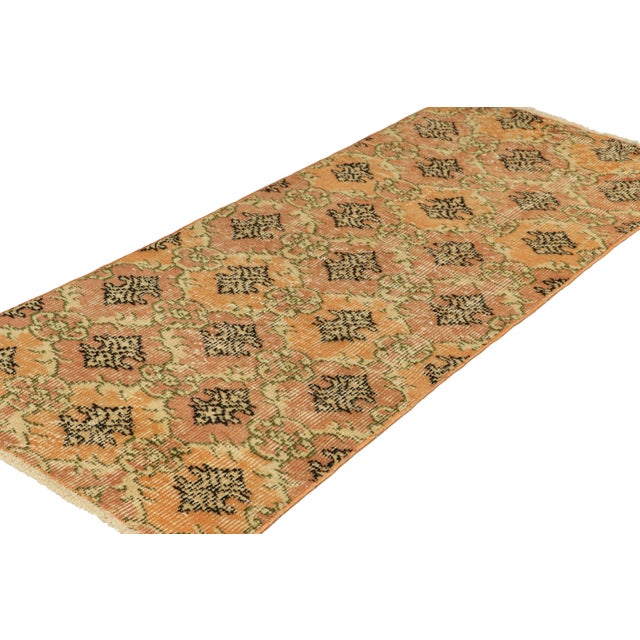 Rug & Kilim Vintage Zeki Müren Rug in Beige With Colorful Geometric Pattern From Rug & Kilim For Sale - Image 4 of 7