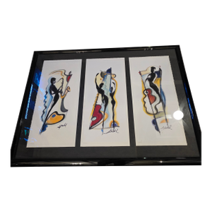 Vintage 3 / Trio Piece Alfred Gockel Framed Artwork