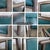 Late 20th Century Modern Set of 15 MTS Dining or Waiting Room Chairs Gray Frames & Blue Vinyl For Sale - Image 16 of 18