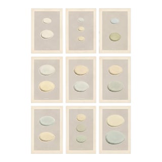 Collection of Nine Antique British Bird Egg Prints, the Creams, Attributed to Rev. F. O. Morris For Sale