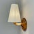 Alabaster, Birch and Pleated Fabric Wall Light, Sweden, 1920s For Sale - Image 4 of 18