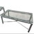 Modern 1970s Ultra-Modern 3-Piece Glass and Chrome Coffee Table & Two Matching End Tables. For Sale - Image 3 of 10
