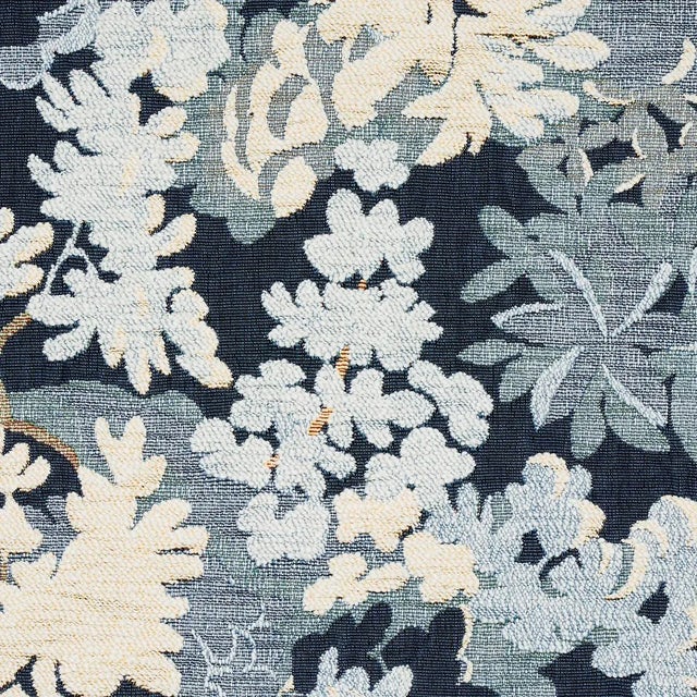 Traditional Sample - Schumacher Verdure Tapestry Fabric, Blue For Sale - Image 3 of 6